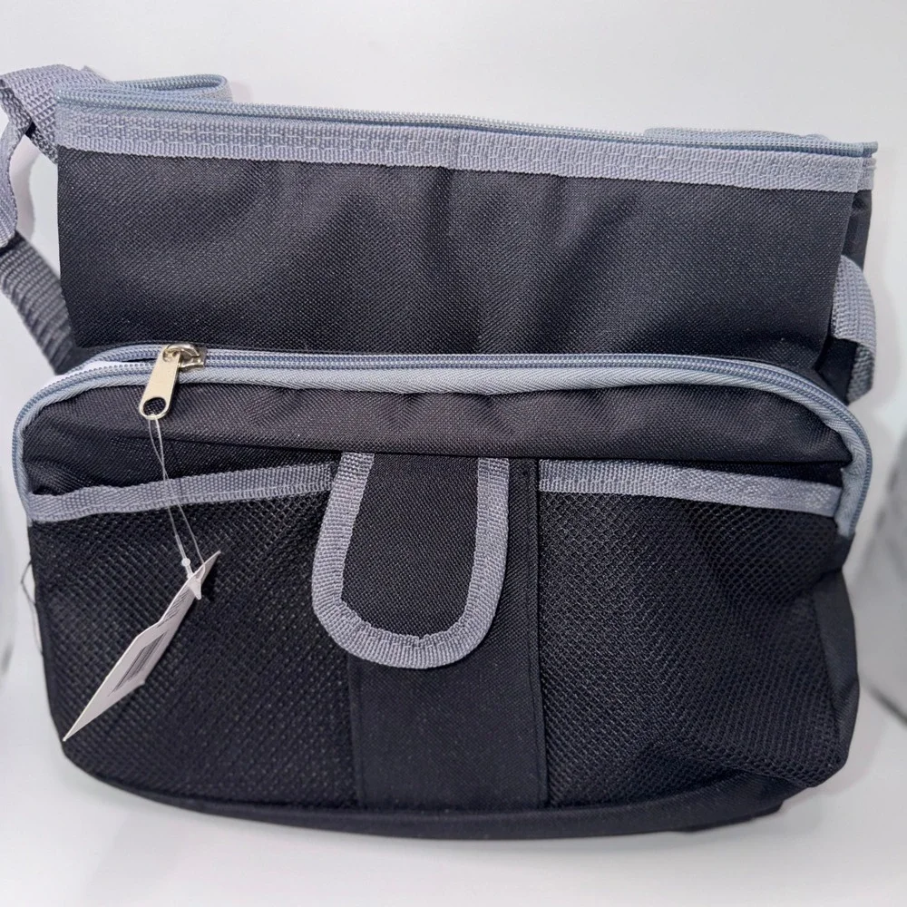True Living Outdoors 24 Can Black Insulated Soft Sided Cooler Bag Picnic Camping